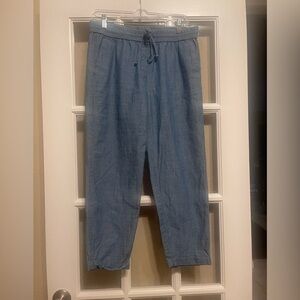 J. Crew Light Blue Drawstring Pants